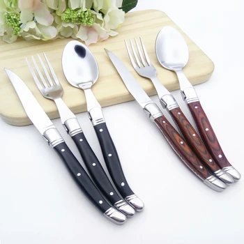 

Western Food Soup Spoon Cutlery Set Handle Stainless Steel Steak Knife Tableware Christmas Feast Dinner Fork Dinner Tools 1set