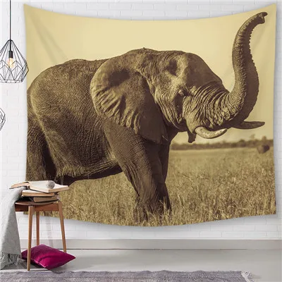 Полиэфирный тропический рисунок слона настенная ткань висячий гобелен Свадебная вечеринка подарок постельное покрывало, пляжное полотенце Йога-Пикник коврик - Цвет: 8