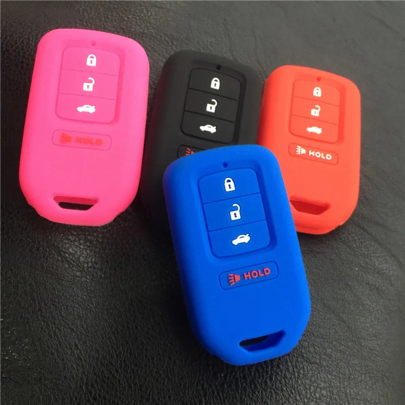 Silicone Rubber Car Key Case Cover For Honda Accord Civic Crosstour Cr