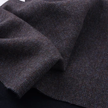 

150CM Wide 500G/M Blue Brown Wool Fabric for Autumn Srping Dress Coat Jacket Overcoat H389