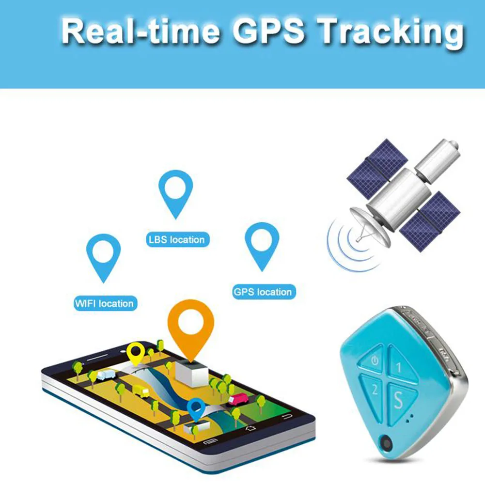 

3G Real-time GPS Tracker GSM Locator with Camera SOS Geo Fence Alarm Anti-lost Tracker for Kids Elders LCC77