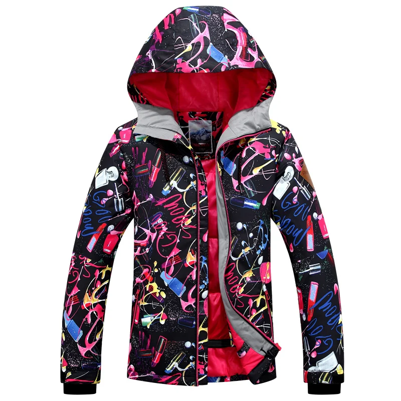 

GSOU SNOW Single Board Women's Ski Suit Windproof Waterproof Breathable Wear-resistant Warm Ski Jacket For Women Size XS-L