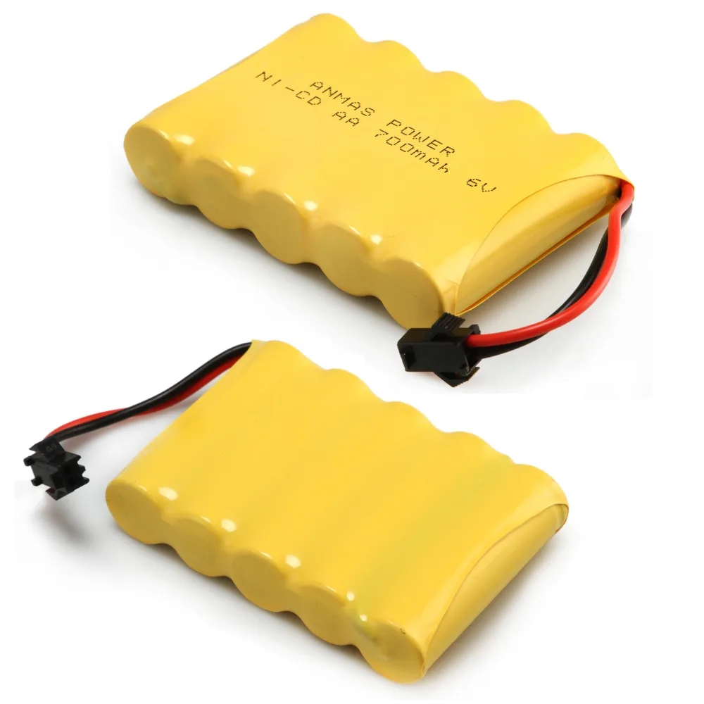 1 упаковка Anmas power 6V 700mAh Ni-Cd перезаряжаемый AA аккумулятор сваи перезаряжаемые s AA Nicd батареи SM разъем