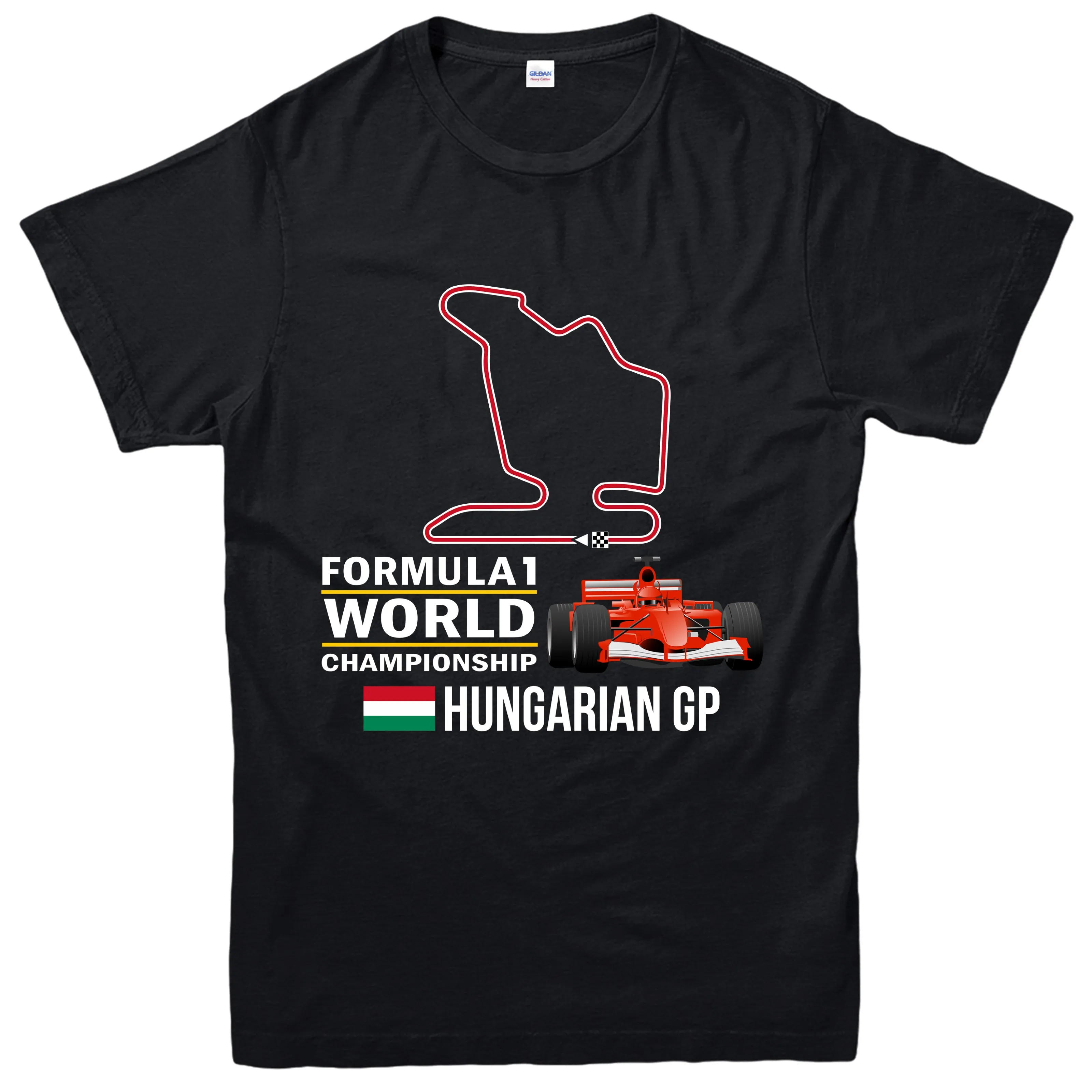 

2019 Hot sale Summer Style Fashion Hungarian GP T-shirt,Grand Prix Tee Top Tee shirt