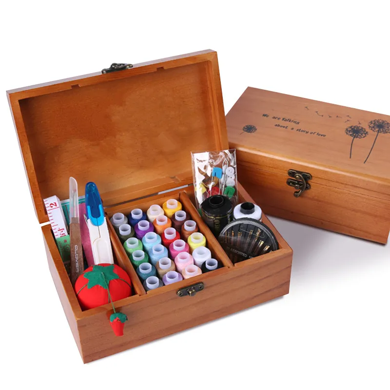 Retro sewing box set Sewing kit Home Korean sewings thread Sewing