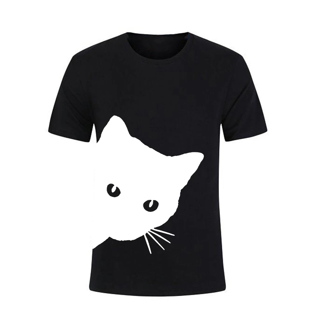 

Cat looking out side Print Women tshirt Casual Funny t shirt For Lady Girl Top Tee Hipster Tumblr Drop Ship