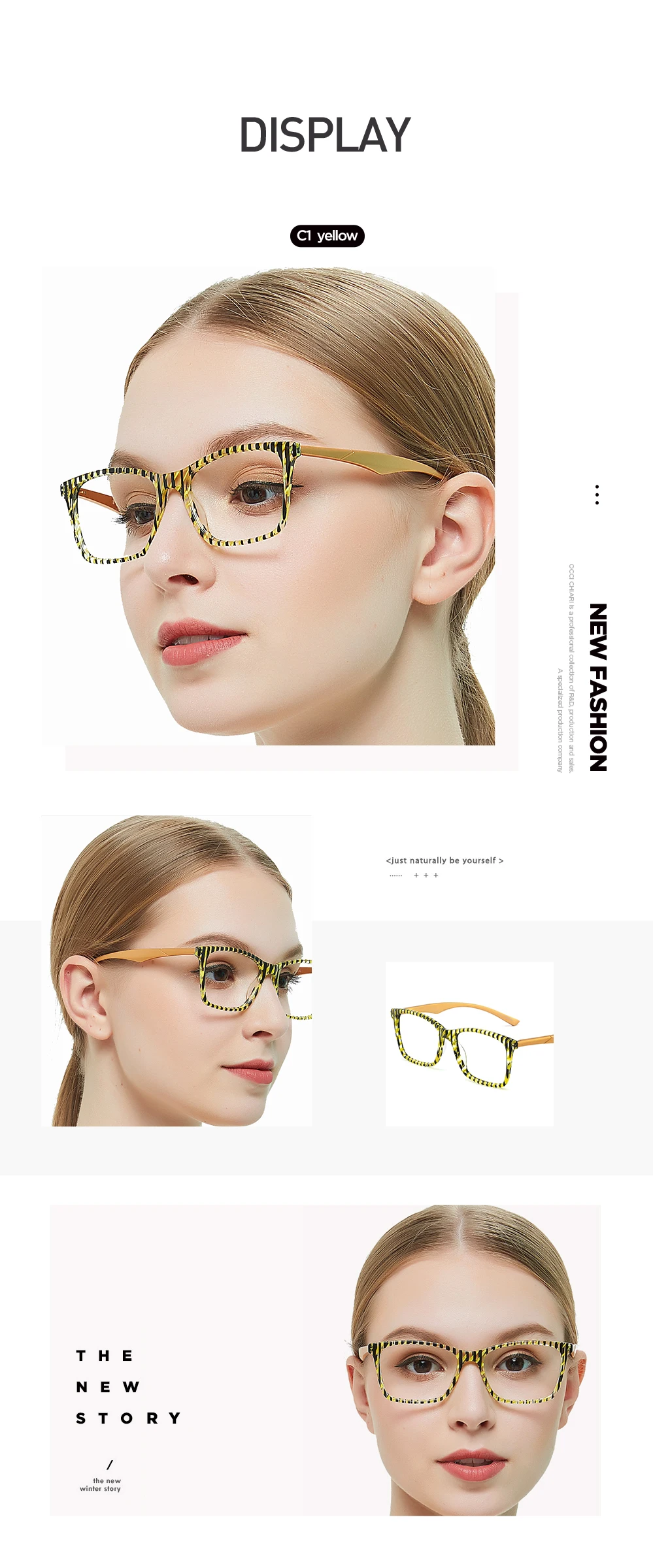 Полосатые очки от близорукости прозрачные оправы для очков женские модные негабаритные рецепт Классическая оправа кобыла AZZURO OC7114