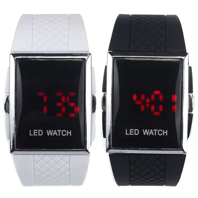 

New Arrival LED Alarm Date Digital Men Women Sports Gel Watch Wrist Bracelet Wholesale Price #200717