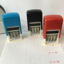DIY ручка счета даты штампы штамповки грязи набор мини-чернильные печати для офиса Escolar поставки тиснение