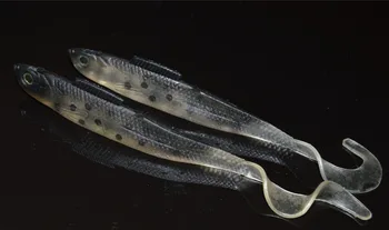 

20PCS Soft fish Fishing Lure Grub worm Silicone Bait curving Tail 12.5cm/9g Free shipping