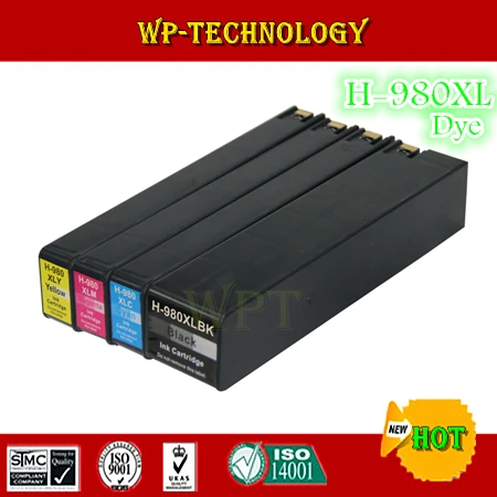 Compatible ink cartridges Suit for HP980XL HP981XL , suit for HP X555dn X555xh X585dn MFP  X585f MFP X585z MFP , Full Dye Ink