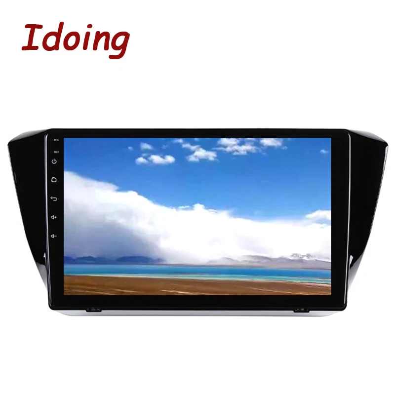 Sale Idoing 10.2" 1Din Car Android 8.0 Radio Multimedia Player 2.5D IPS 4G+64G Octa Core Fit Skoda Superb 2016-2018 GPS Navigation 3