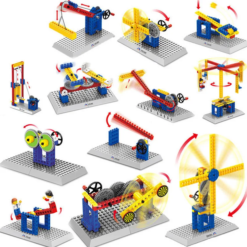 2018 New Mechanical Building Blocks Children's Science Educational Toys