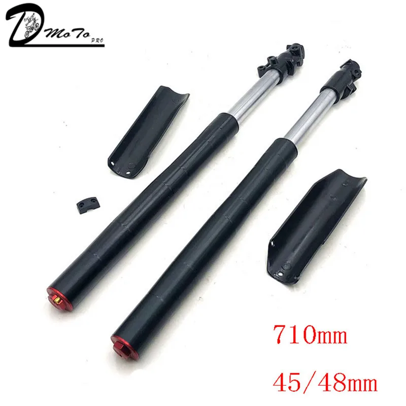 710MM Front Inverted fork shock absorption 45MM/48MM for Chinese Dirt pit bike CRF KLX with protector Cover