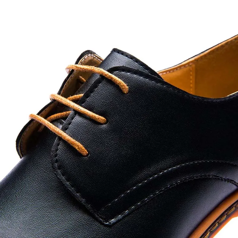 Роскошные мужские кожаные туфли размера плюс; Мужские модельные туфли; деловые черные туфли на плоской подошве со шнуровкой; удобная официальная обувь; Sapato Masculino