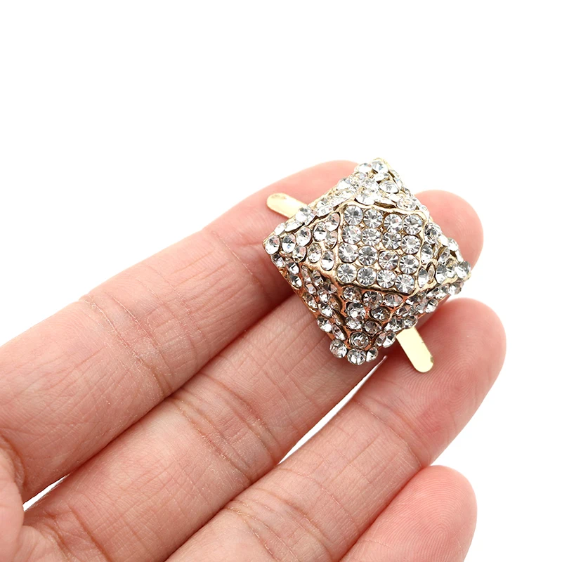 1PC Women Bridal Prom Fashion Shoe Clips Square Rhinestone Shoes Buckle Elegant Shoes Decor Accessory