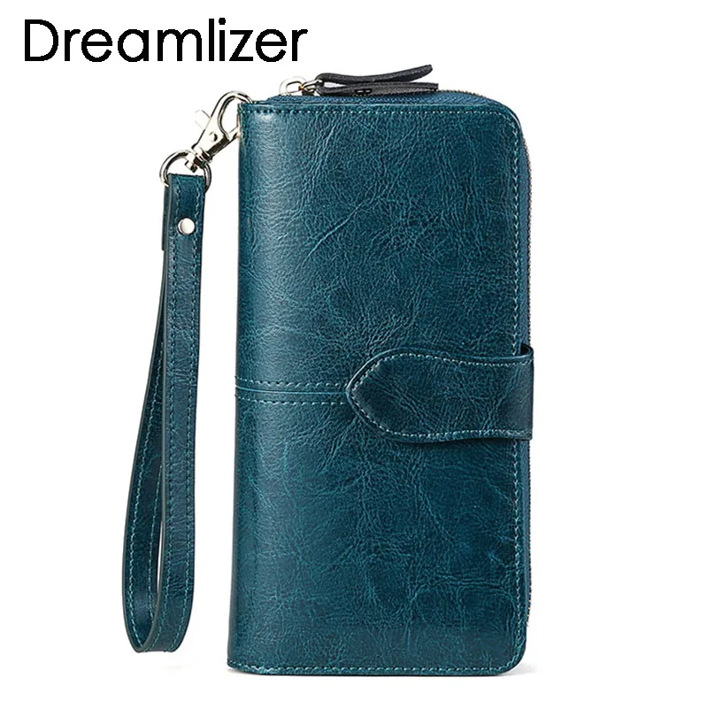 Ladies Cuero Cartera de gran capacidad de mujer cartera de Bloqueo de RFID con 26...