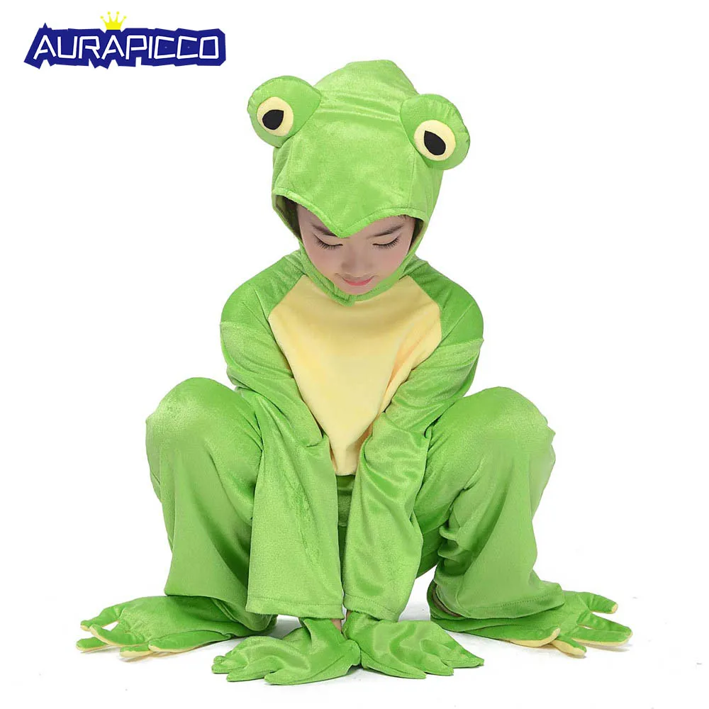Kids Frog Prince Costume Little Frog Costume Animal Onesies Jumpsuit
