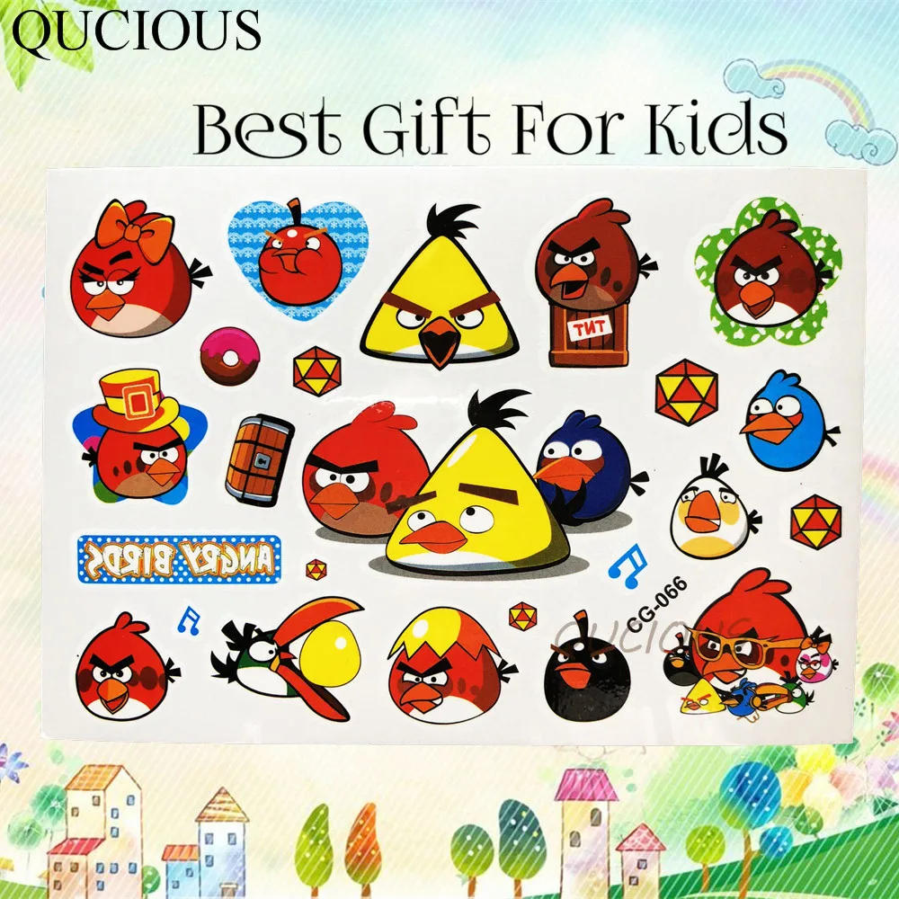 Знаменитое мультяшное временное тату Минни Микки Маус, тату для мальчиков и девочек, подарки, водонепроницаемые детские игрушки, поддельные тату-Стикеры, боди-арт - Цвет: QCG066