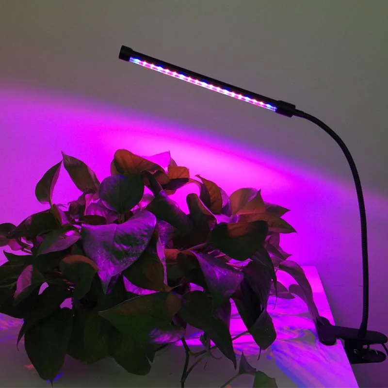 Полный спектр светодиодный свет роста растений USB одной трубки синхронизации памяти 9 Вт завод заполняющий свет клип свет комнатная фитолампа