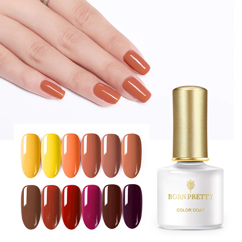

BORN PRETTY Yellow Pumpkin Color UV Gel Polish 6ml Pure Nail Color Soak Off Nail Gel Varnish Manicure Supplies