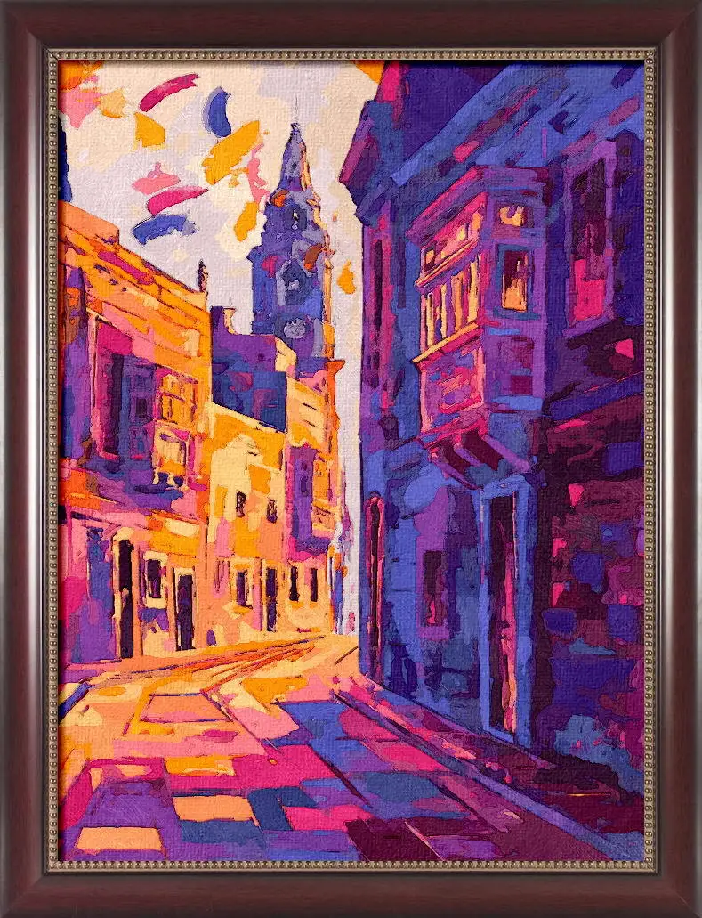 Framed diy painting by number coloring by numbers for home decor hand