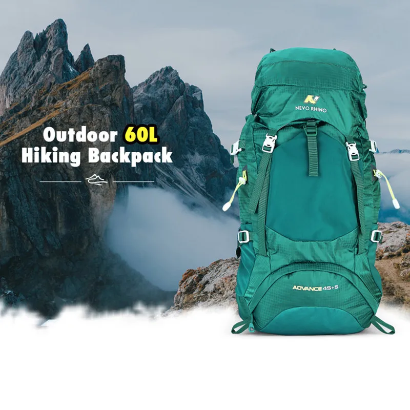 

NEVO RHINO 60L Lightweight Outdoor Camping Bag Backpack Climbing Hiking Sports Backpacks