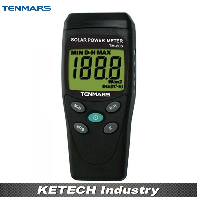 Solar Power Meter with 3 1/2 Digits LCD Display TENMARS TM206in Solar