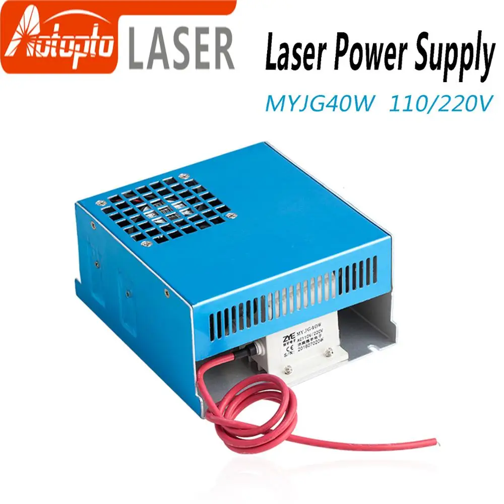 

40W CO2 Laser Power Supply MYJG-40T 110V 220V for CO2 Laser Engraving Cutting Machine 35-50W MYJG