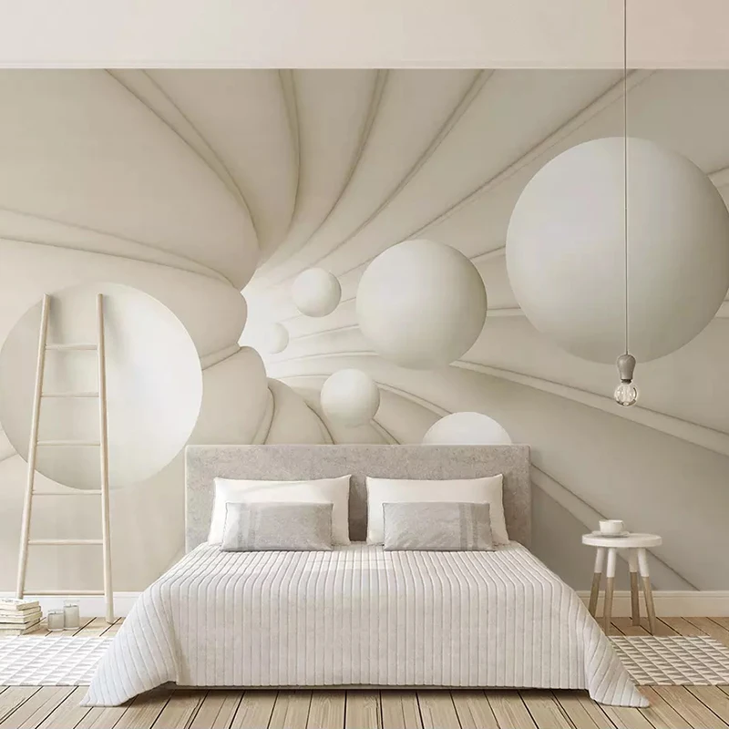 

Custom Photo Mural Wallpaper 3D Stereoscopic Abstract Space Circle Ball Background Wall Decoration Painting Living Room Bedroom