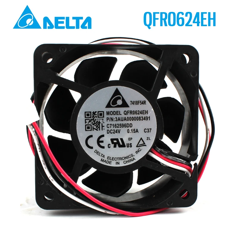 Оригинальный Новый трехлинейный шарикоподшипник delta QFR0624EH 6025 24V 0.15A водяной