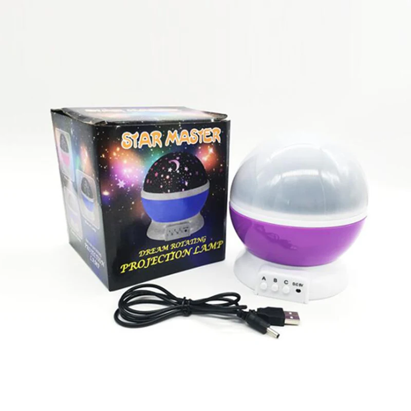 Led Night Lamp Stars Starry Sky LED Night Light Projector Moon Novelty Table Night Lamp Battery USB Night Light For Children (3)