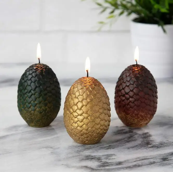

3pcs/set Game of Thrones Dragon Egg Candles Figure Model Toys