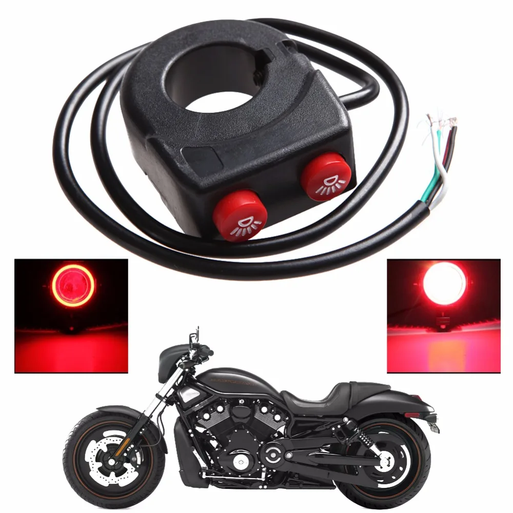 

1PC Plastic Motorcycle Bike Handlebar On Off Button Head Fog Light Switch 7/8'' Electrical Ignition