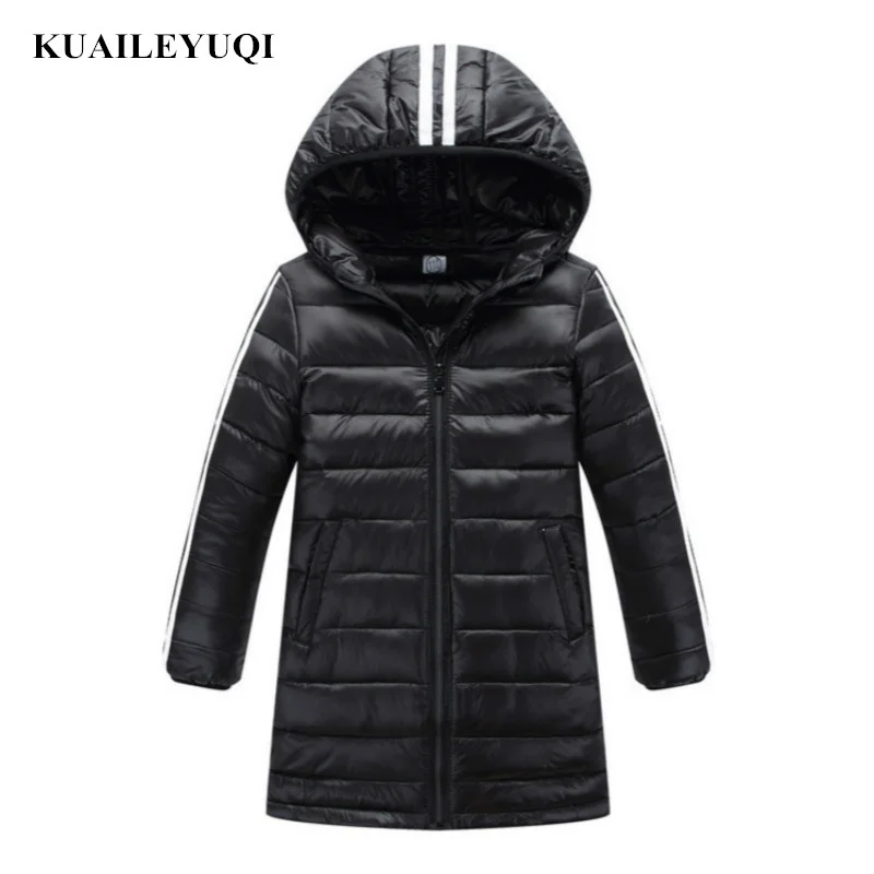 

2018 Children Frivolous 90% White duck down Jackets Girl Baby Warm Clothes autumn winter Long section Coat parka girls clothing