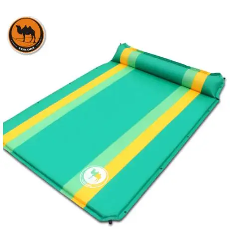 

High Quality Colors couple 2Persons Automatic Inflatable Mattress Outdoor Camping Travel Cushion PVC Thicken Widen Mat