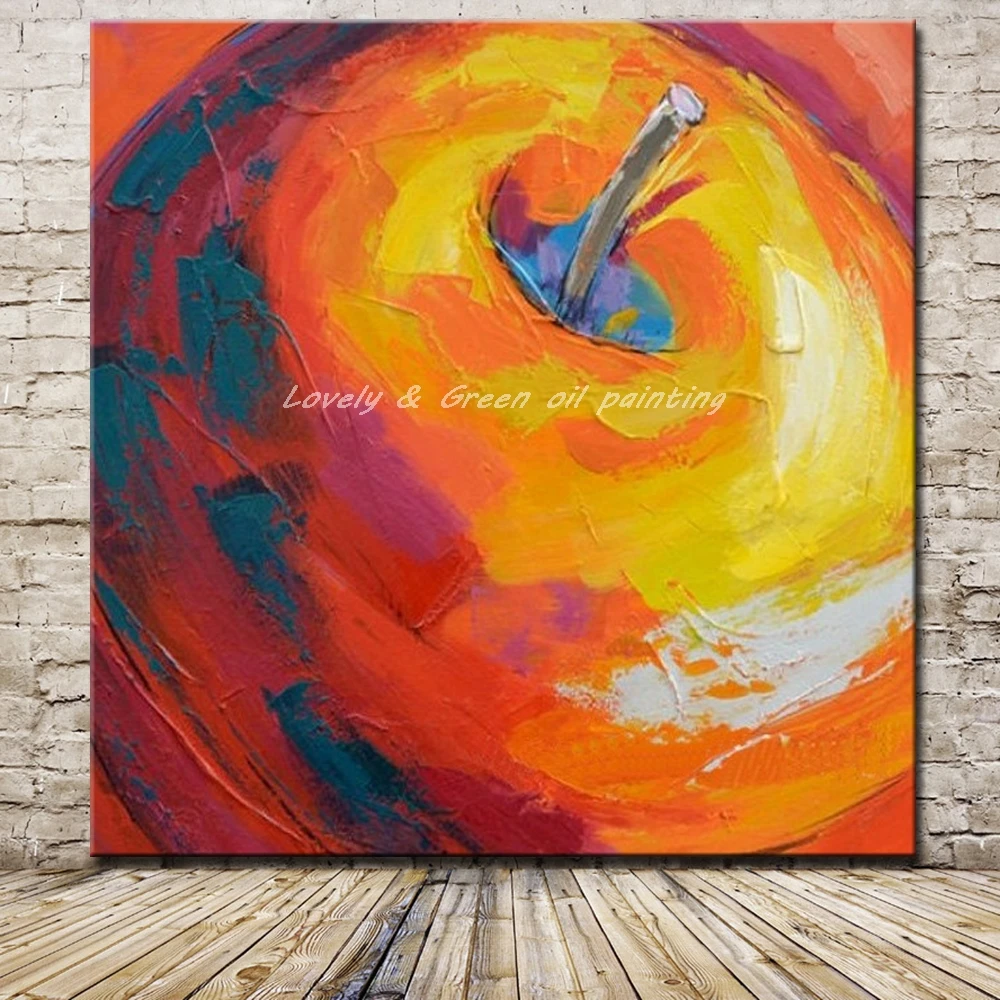 Buy Unframed Pictures Hand Painted Modern Abstract Red