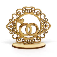 10 шт. персонализированные лазерные полые цветочные карты места Свадебная вечеринка настольные карты пользовательские деревянные таблички центральные украшения