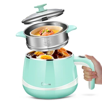 

LK1791 Multi-purpose Pot Anti-dry Electric Steamer 2 Gear Firepower Adjustable Multi Cooker 1.6L Electric Cooker Split Design