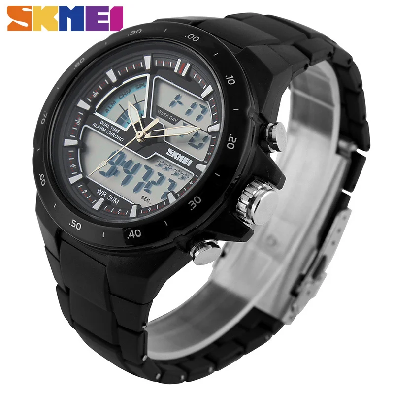 Aliexpress.com : Buy SKMEI Men Sports Watches Fashion 2 Times Chrono ...