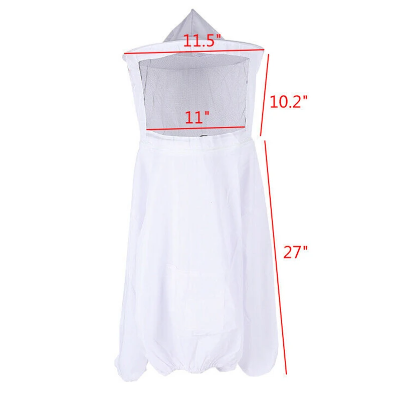 

Beekeeping Suit Jacket Pull Over Smock with Mesh Mask for Bee Keeper HUG-Deals