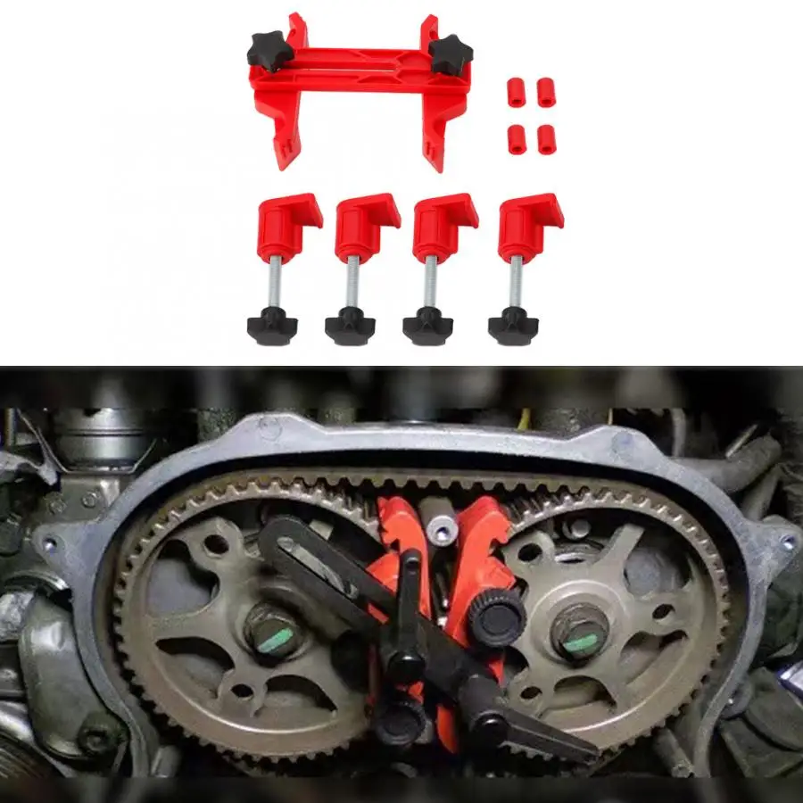 Инструменты для автомобиля техническое обслуживание двигателя 5 шт. Универсальный распределительный вал держатель для замка автомобиля