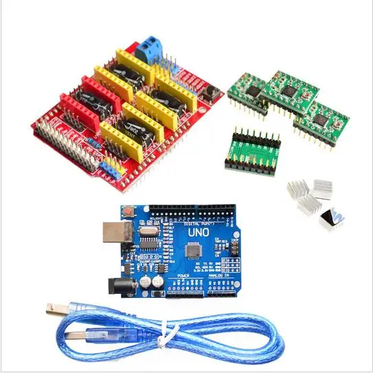 V3.0 гравер CNC щит+ плата+ A4988 шаговый двигатель драйверы для UNO R3 для Arduino