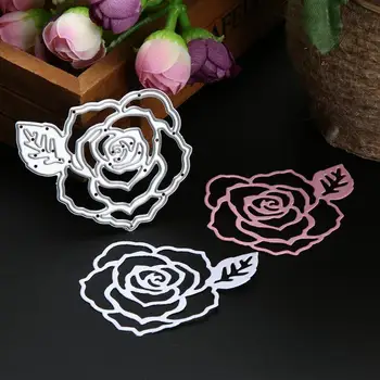 

Rose Flower Metal Cutting Dies Template for DIY Scrapbooking Album Cards Making Decorative Dies Embossing Card Craft
