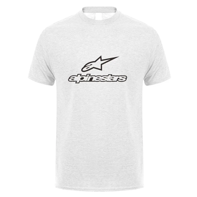 Alpine Star, Мужская футболка, топы, летние, короткий рукав, 21 цвет, футболка, хлопок, Мужская футболка, LH-024 - Цвет: Ash Grey