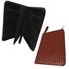 ESTUCHE DE LUJO para 48 bolígrafos, estuche para lápices de cuero tejido de café, bolsa para bolígrafo, pluma estilográfica, bolígrafo ► Foto 2/4