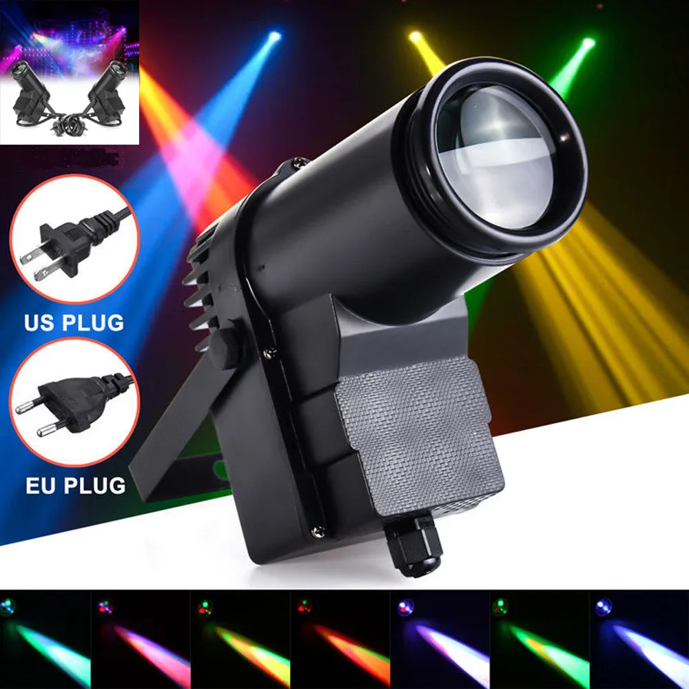 

ICOCO 30W DMX RGBW LED Stage Light Pinspot Light Beam Spotlight 6CH Professional DISCO KTV DJ Stage Lighting Effect AC110-240V