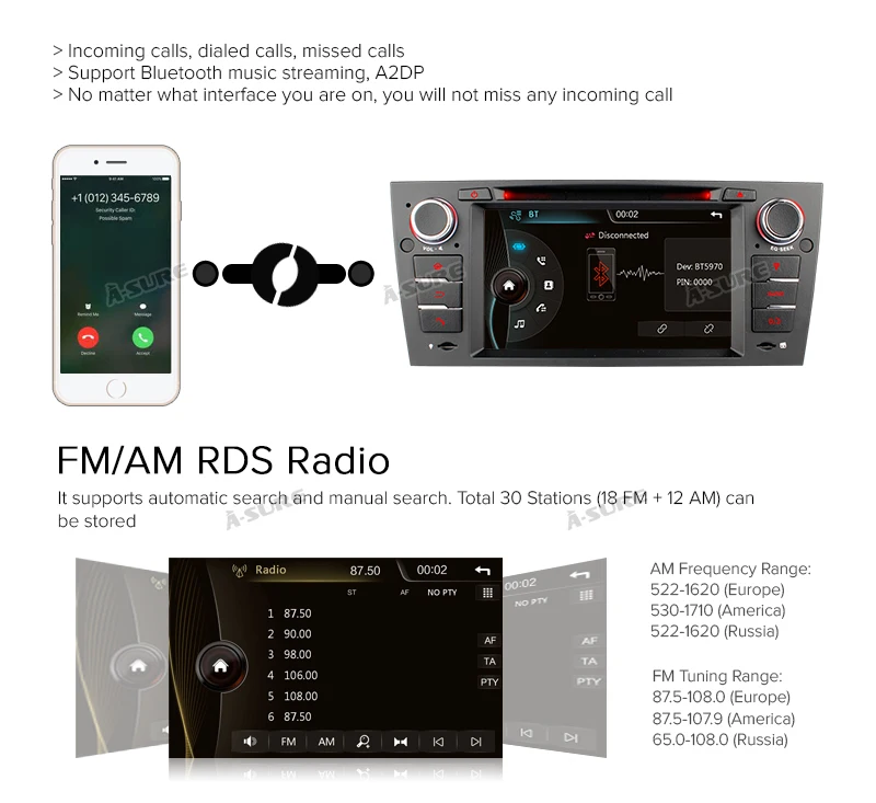 Discount A-Sure 1 Din 7" Car Radio GPS DVD Player Stereo Navigation For BMW E90 E91 E92 E93 Navi 318 320 325 330 330 3er Car Multimedia 10