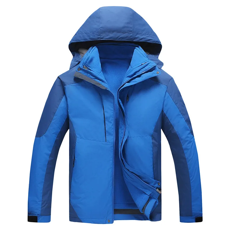 2 в 1 ветрозащитная теплая куртка размеры 10XL 8XL 6XL 5XL 4XL|Парки| |