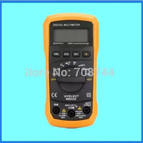 

2000 Counts LCD Display HYELEC MS8233D Professional Multifunction Digital Multimeter DC AC Voltmeter Frequency Portable Tester